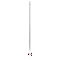 Glassco 1567-B-50 Burlete de vidrio de borosilicato- orificio recto con tapón de vidrio- clase B- 50 ml